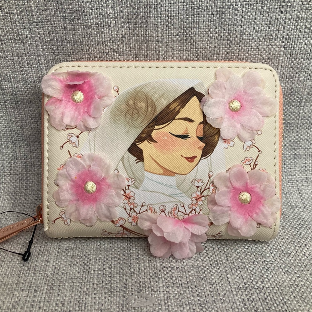 Loungefly Star Wars Princess Leia Floral Small Zip Wallet